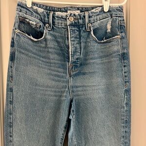 Women's Distressed Blue Jeans